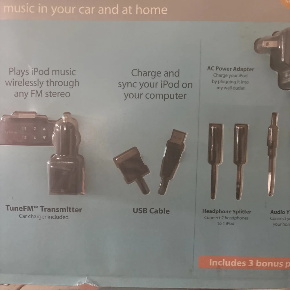 Belkin Car & Home Kit for iPod NEW Sealed.